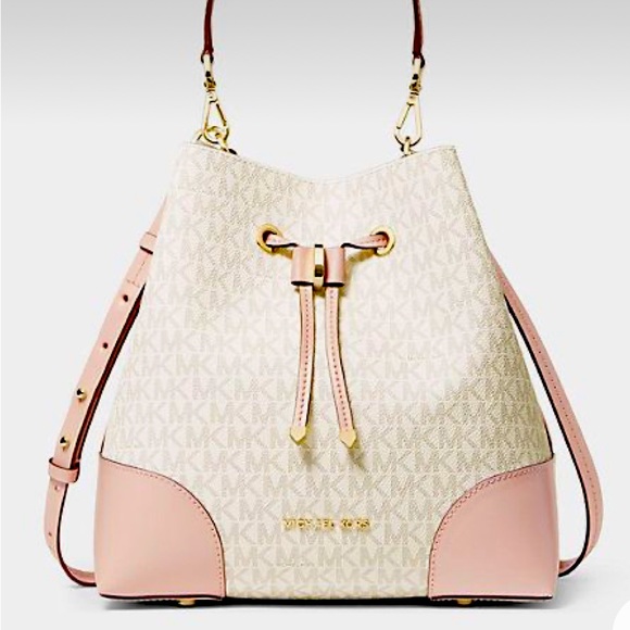 Michael Kors Mini Logo Mercer Bucket Bag - Picture 1 of 7